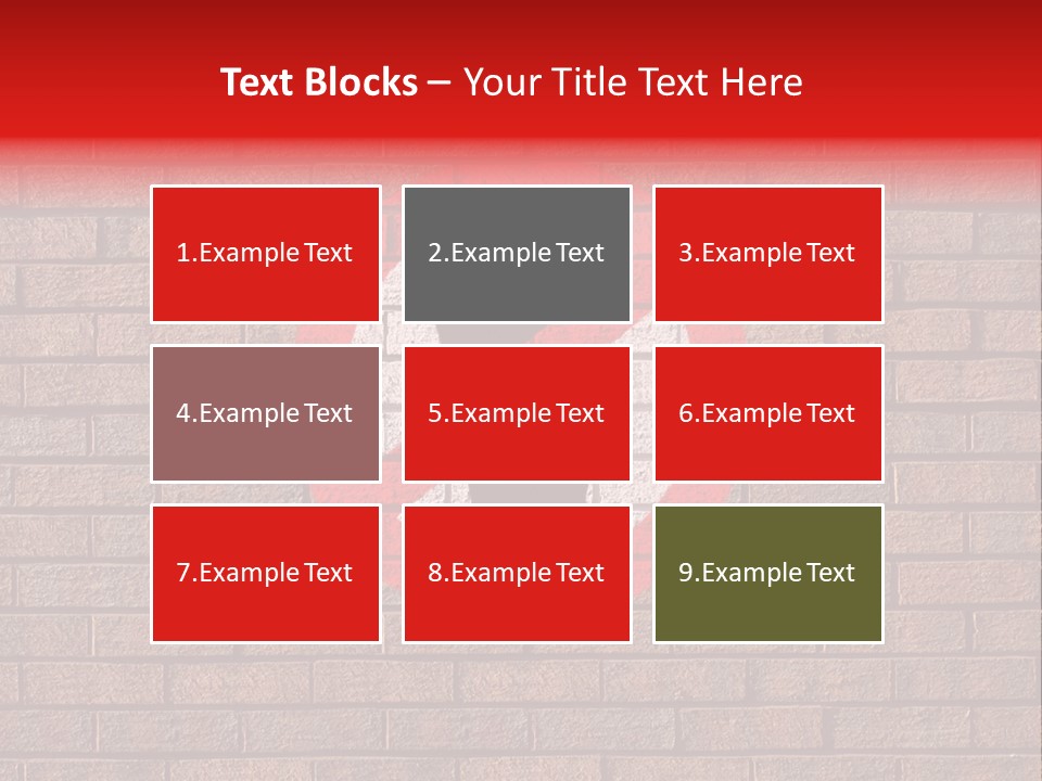 No Alcohol Sign Painted On Brick Wall PowerPoint Template