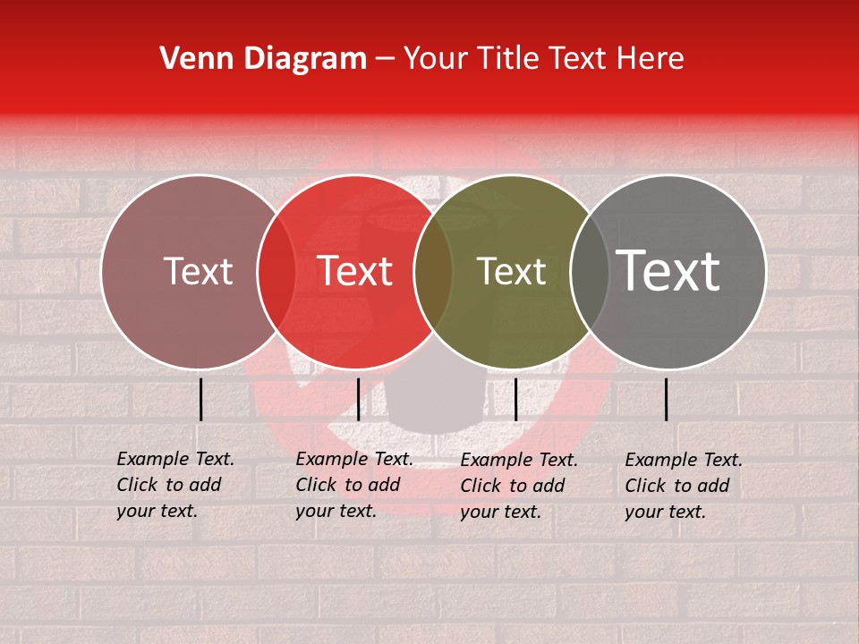 No Alcohol Sign Painted On Brick Wall PowerPoint Template