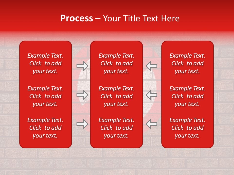 No Alcohol Sign Painted On Brick Wall PowerPoint Template