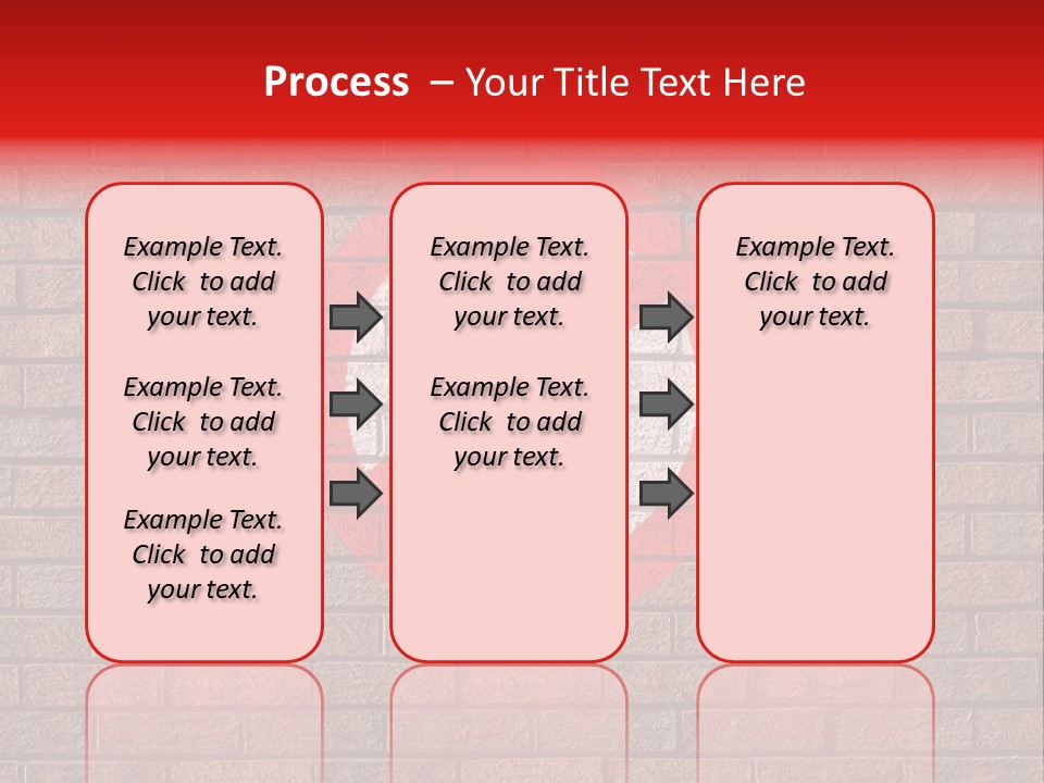 No Alcohol Sign Painted On Brick Wall PowerPoint Template