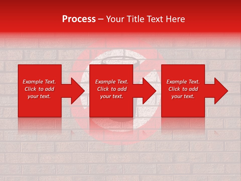 No Alcohol Sign Painted On Brick Wall PowerPoint Template