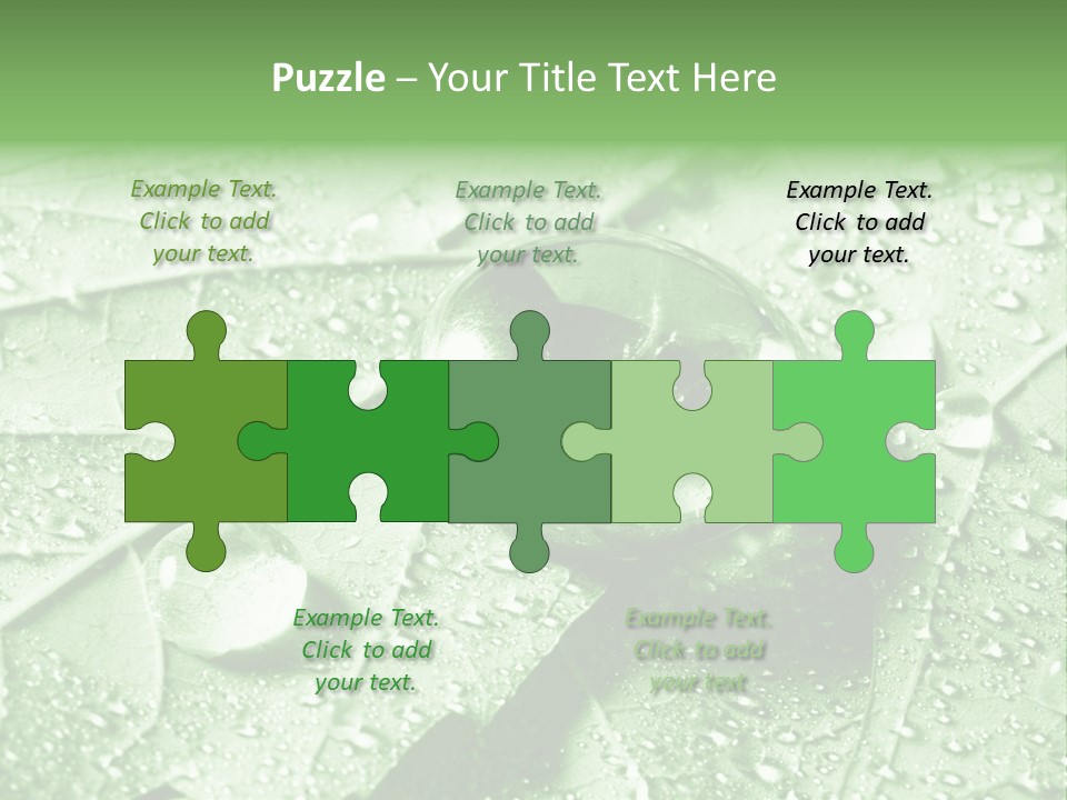 Drops Of Water PowerPoint Template