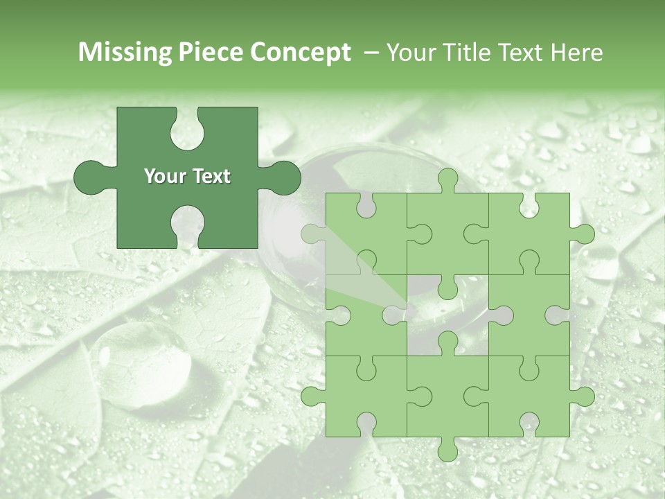 Drops Of Water PowerPoint Template