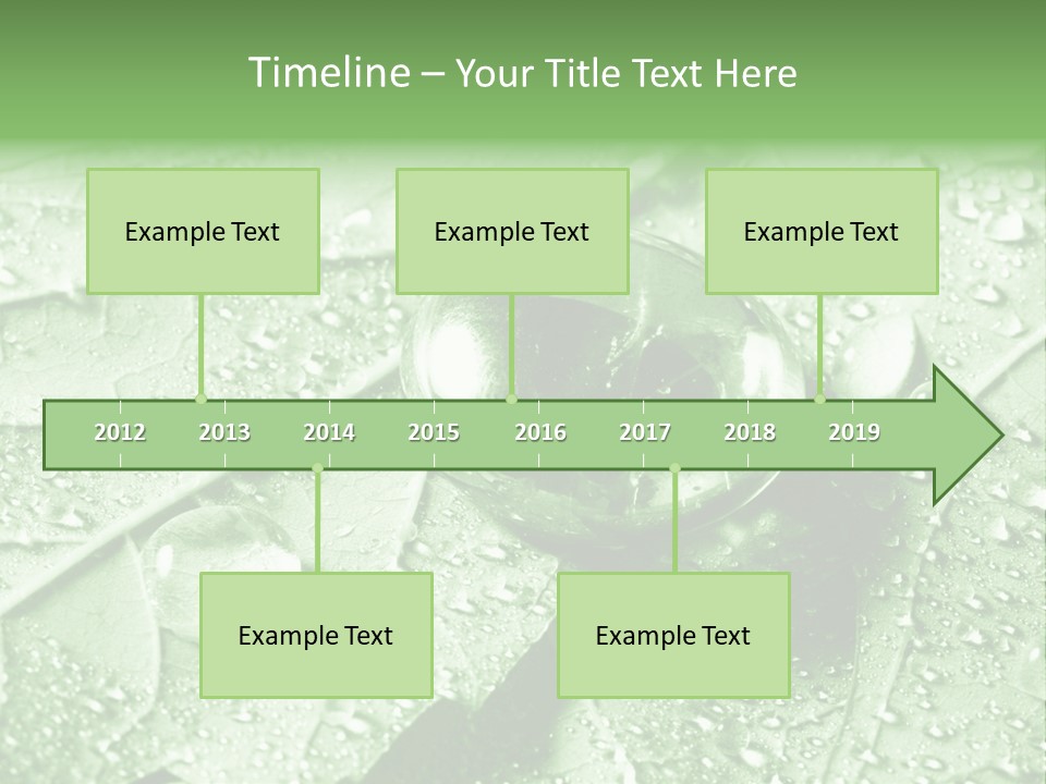 Drops Of Water PowerPoint Template