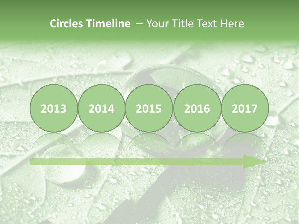 Drops Of Water PowerPoint Template