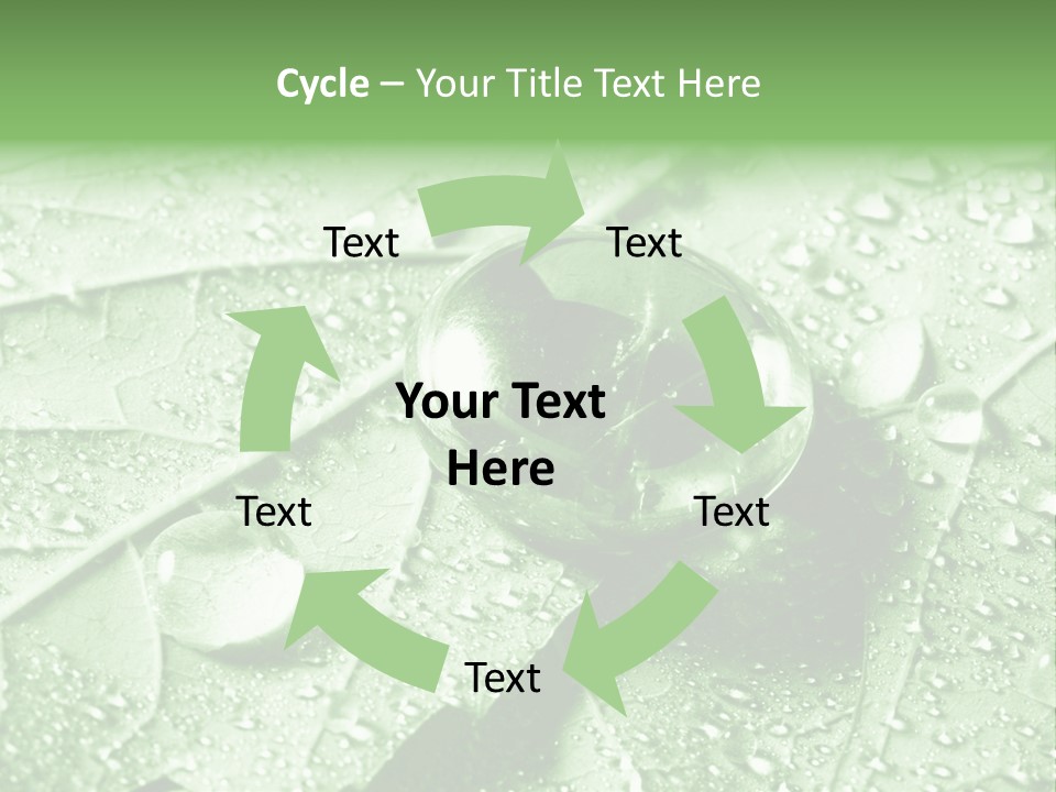 Drops Of Water PowerPoint Template