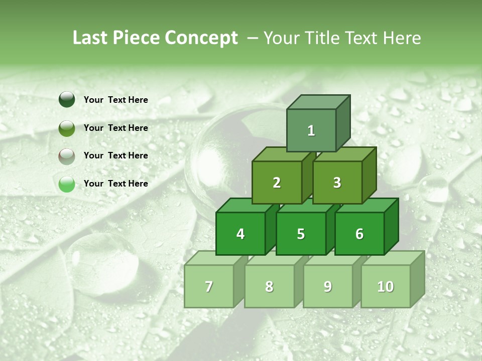 Drops Of Water PowerPoint Template