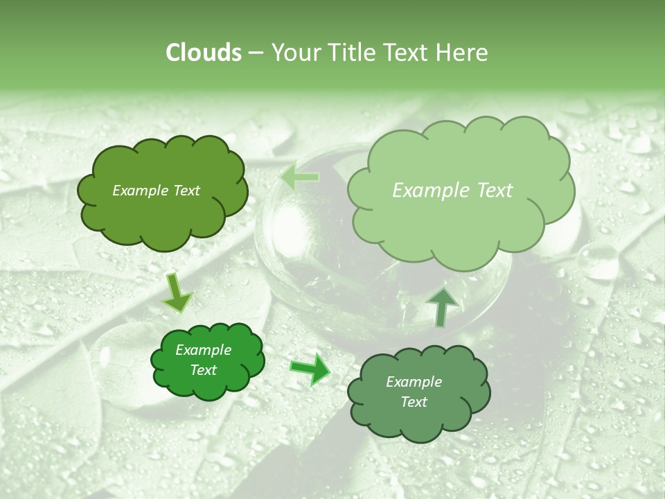 Drops Of Water PowerPoint Template