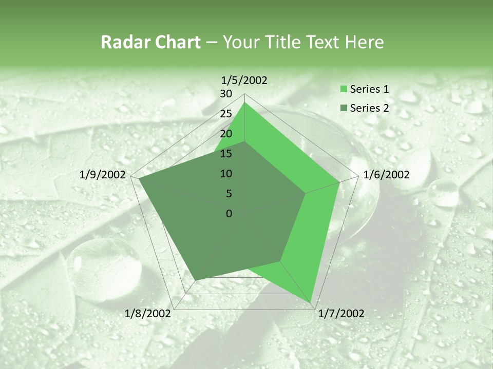 Drops Of Water PowerPoint Template