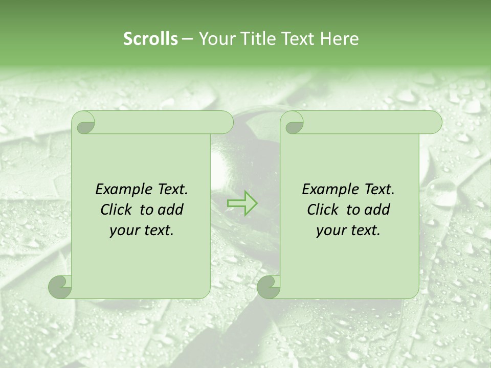 Drops Of Water PowerPoint Template