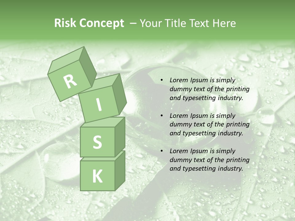 Drops Of Water PowerPoint Template