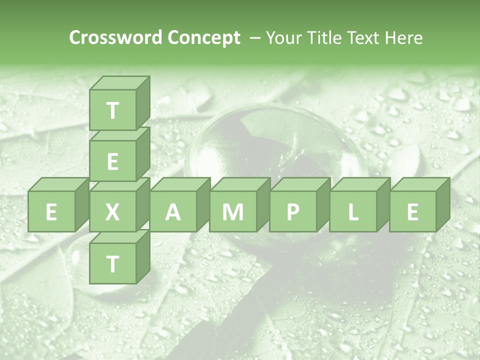 Drops Of Water PowerPoint Template