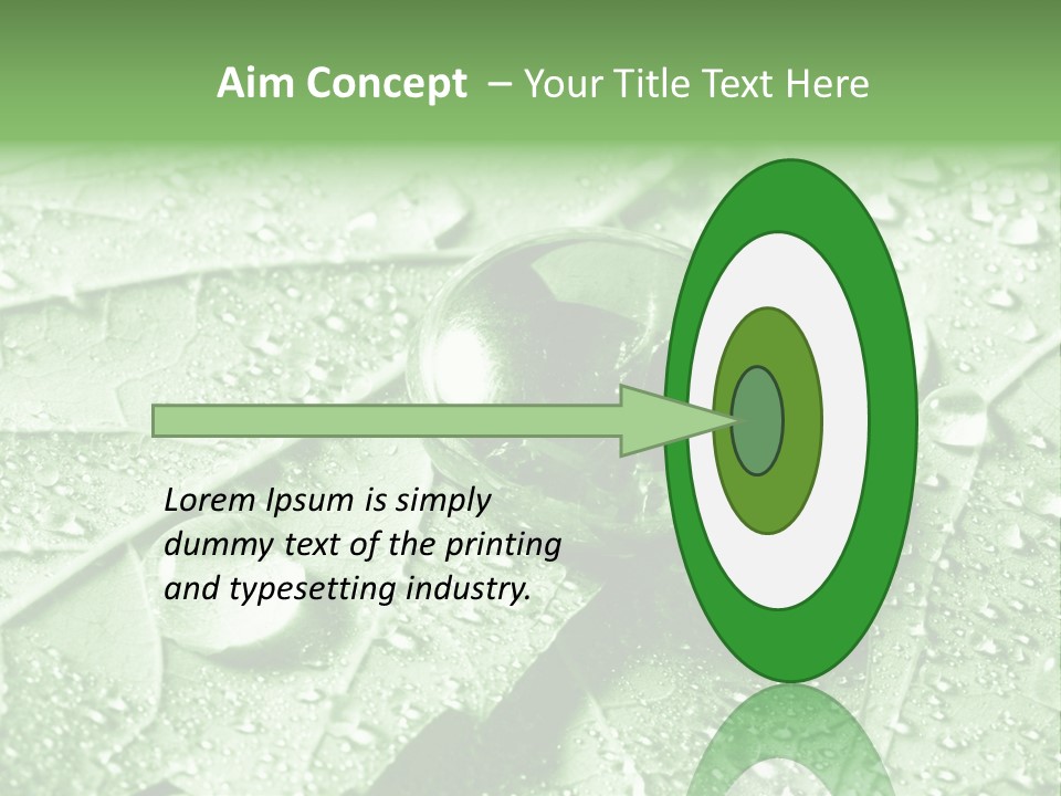 Drops Of Water PowerPoint Template