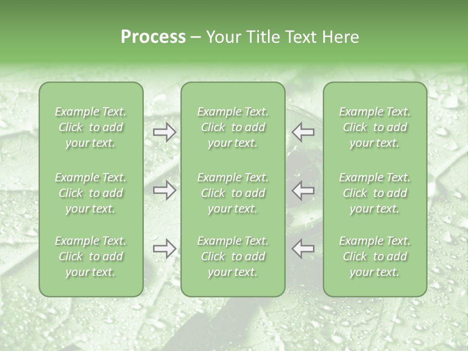 Drops Of Water PowerPoint Template