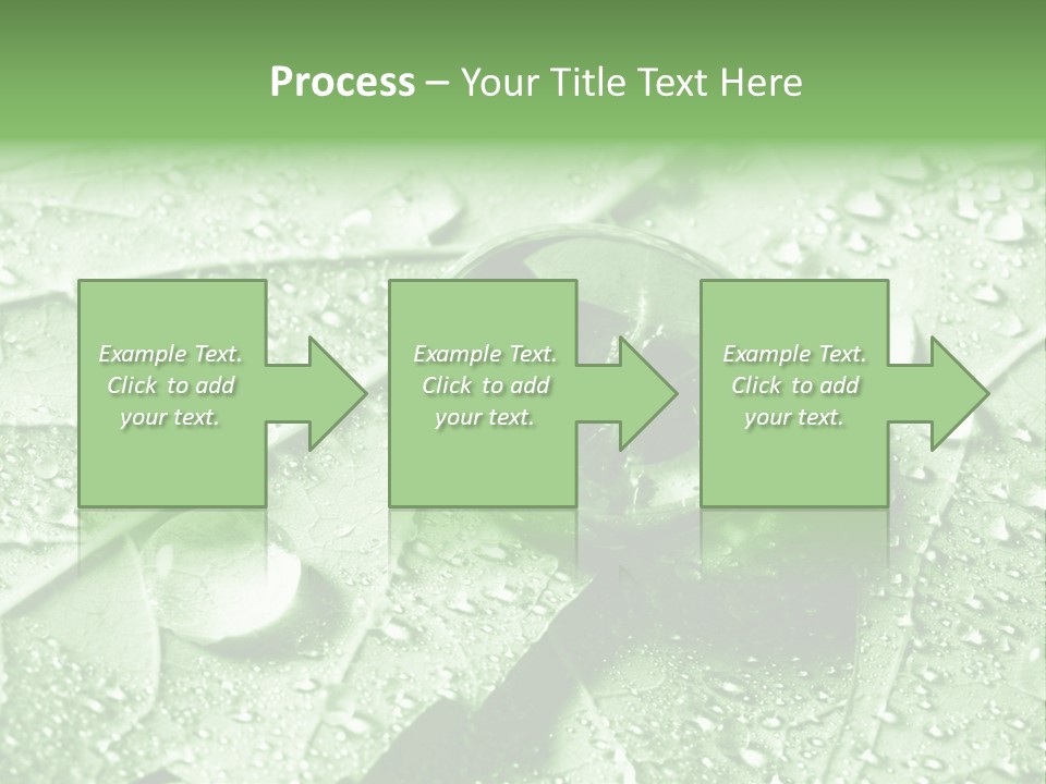 Drops Of Water PowerPoint Template