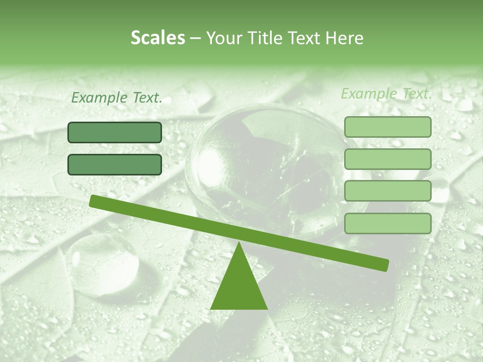 Drops Of Water PowerPoint Template