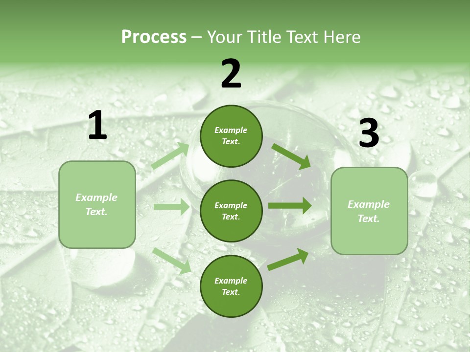 Drops Of Water PowerPoint Template