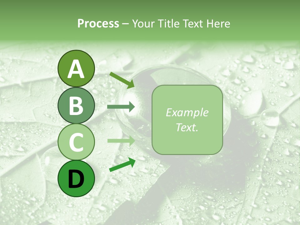 Drops Of Water PowerPoint Template