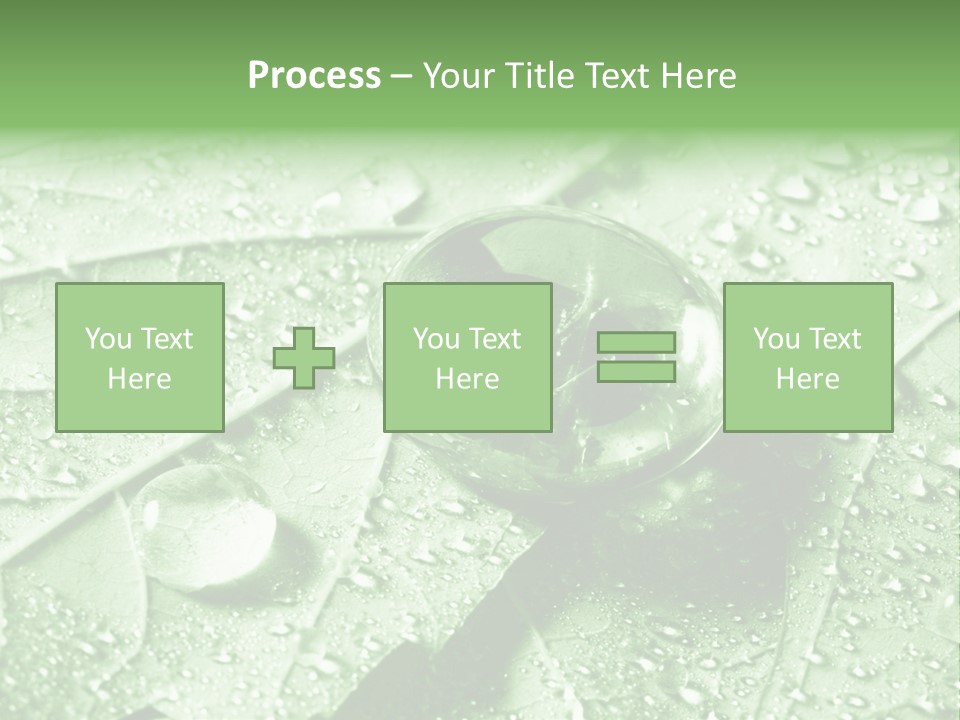 Drops Of Water PowerPoint Template
