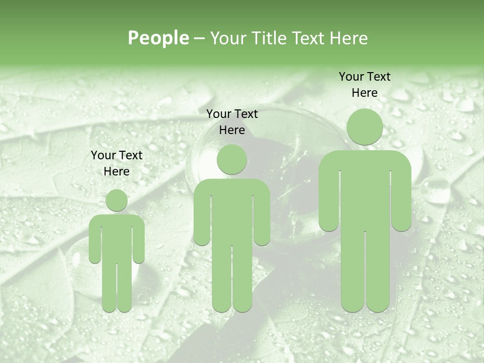 Drops Of Water PowerPoint Template