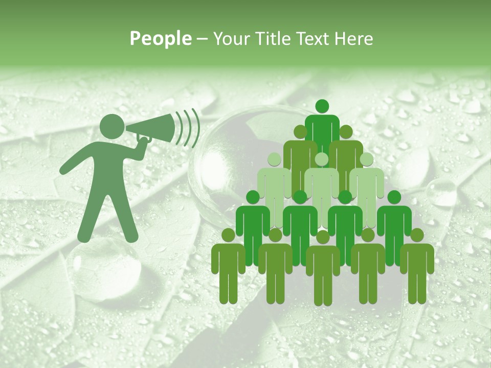 Drops Of Water PowerPoint Template