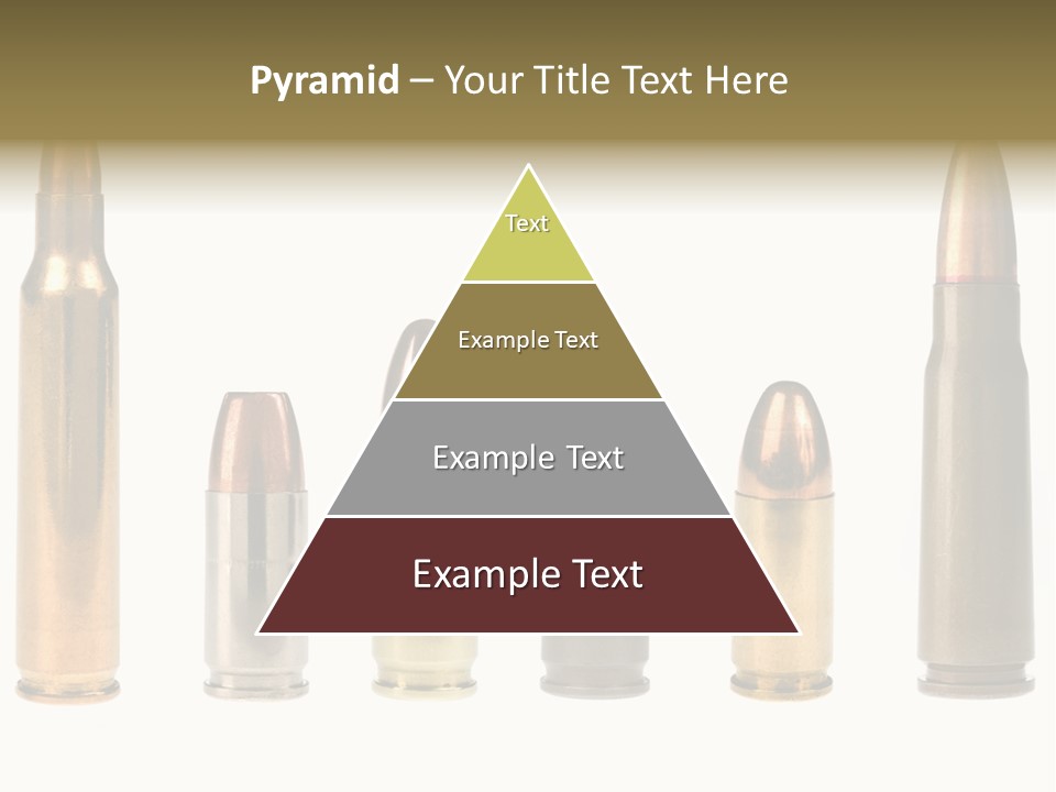 A Selection Of Bullets Isolated On White. PowerPoint Template