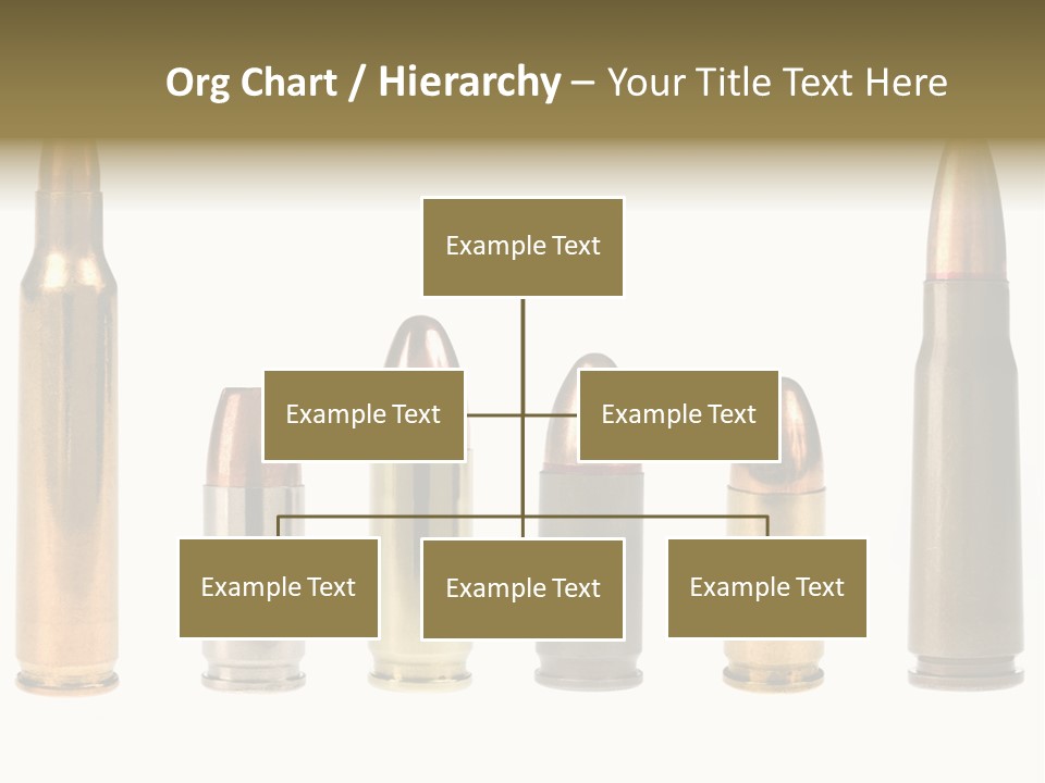 A Selection Of Bullets Isolated On White. PowerPoint Template