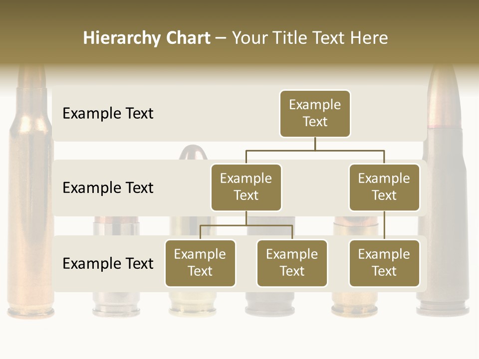 A Selection Of Bullets Isolated On White. PowerPoint Template