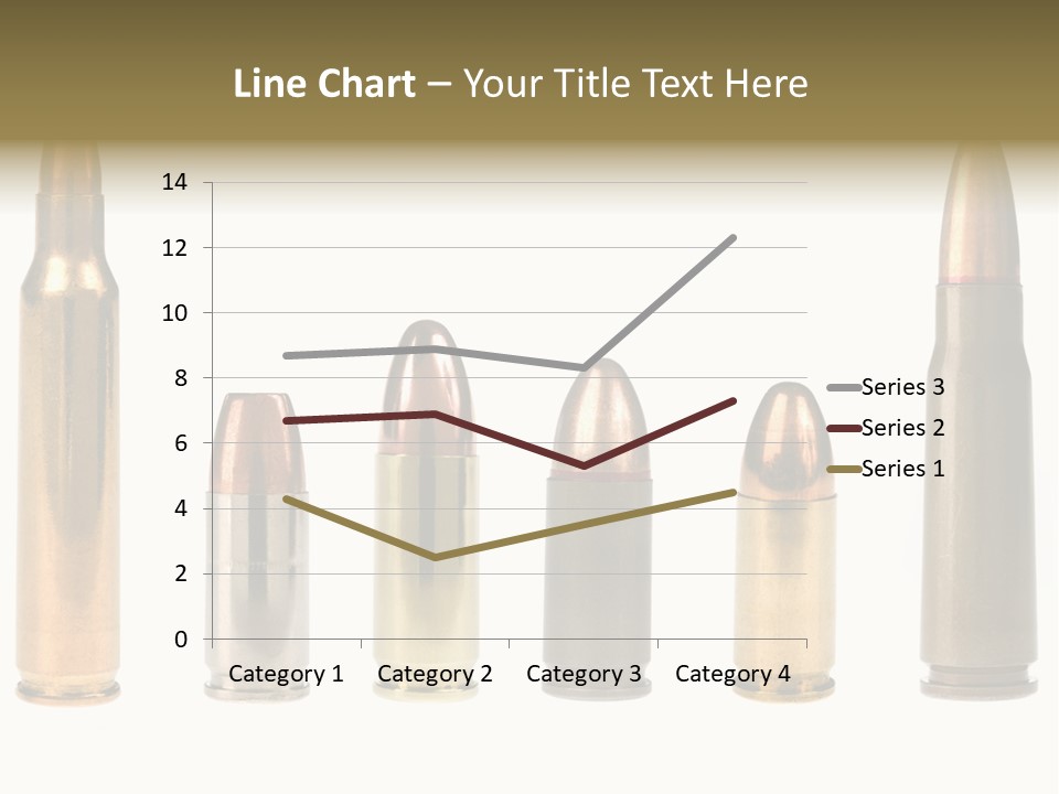 A Selection Of Bullets Isolated On White. PowerPoint Template