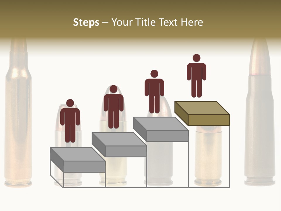 A Selection Of Bullets Isolated On White. PowerPoint Template