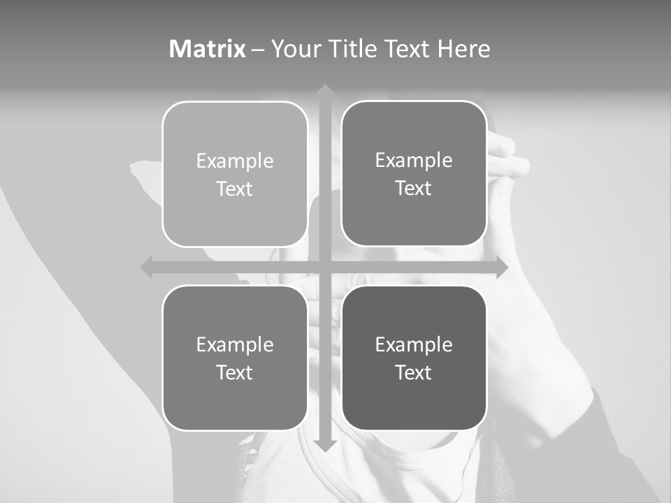 Woman Making Frame With Her Hands PowerPoint Template