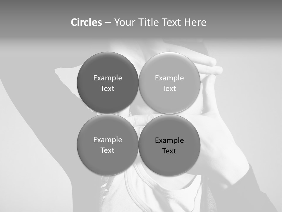 Woman Making Frame With Her Hands PowerPoint Template