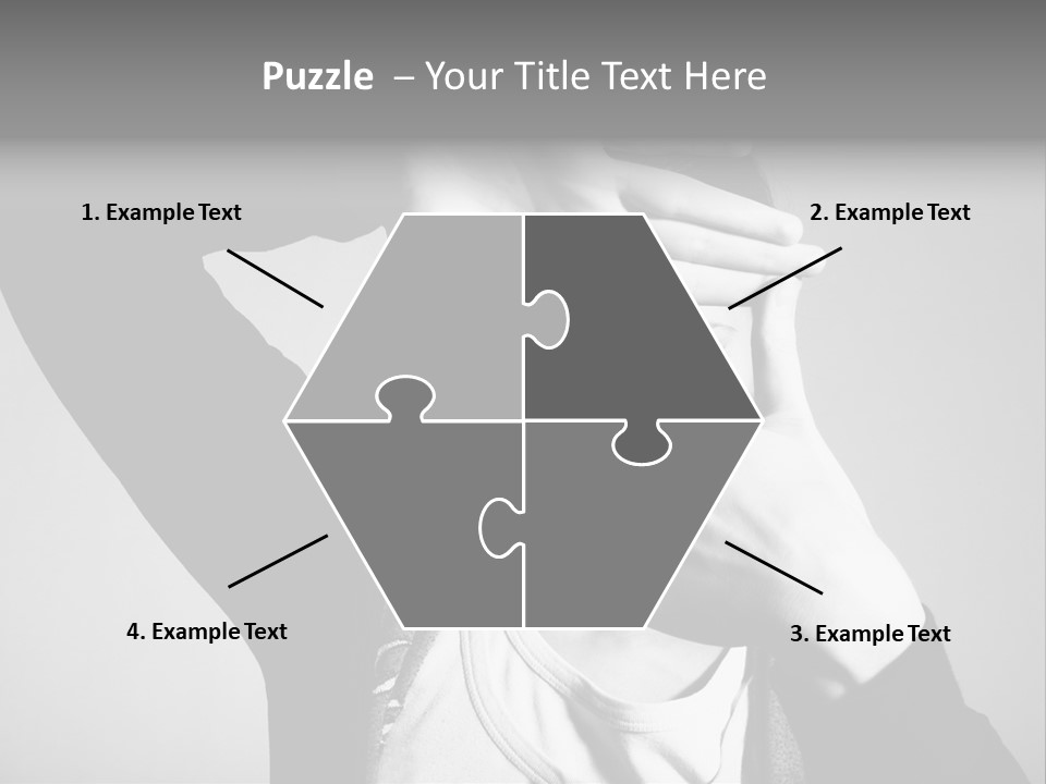 Woman Making Frame With Her Hands PowerPoint Template