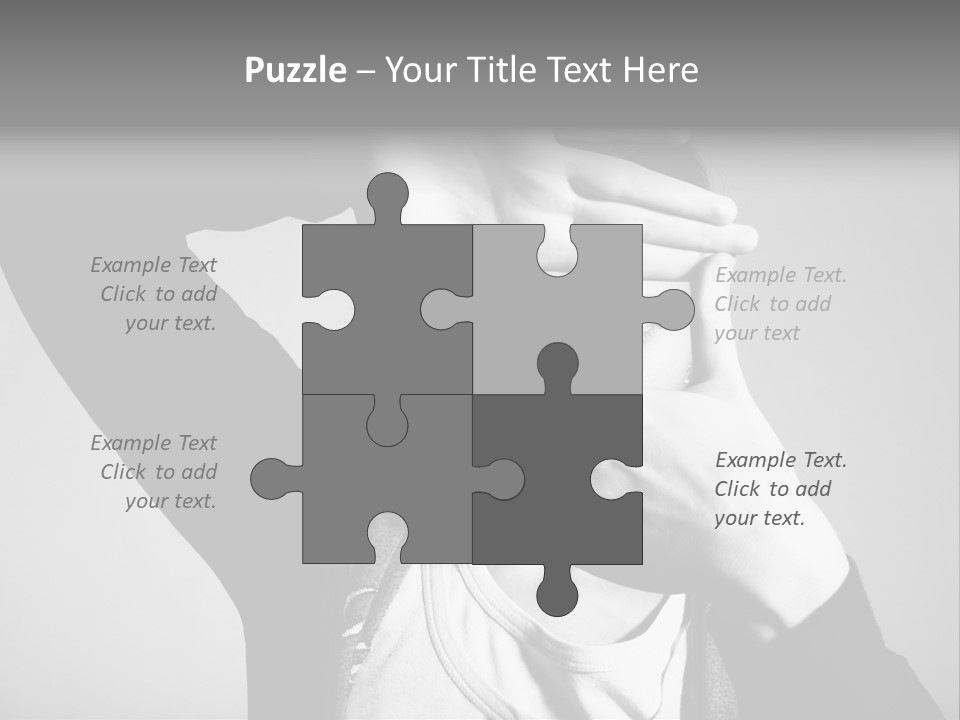 Woman Making Frame With Her Hands PowerPoint Template