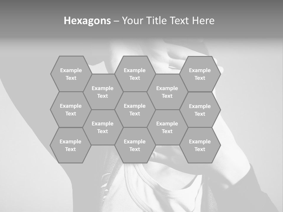 Woman Making Frame With Her Hands PowerPoint Template