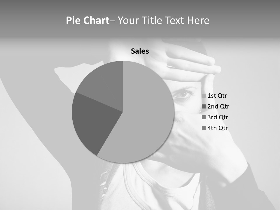 Woman Making Frame With Her Hands PowerPoint Template