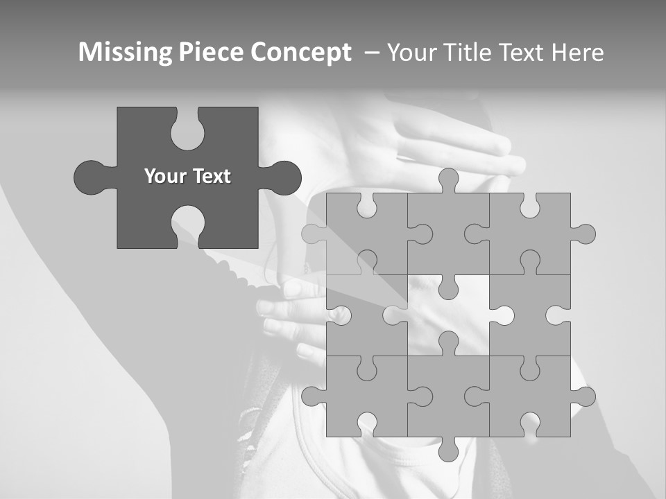 Woman Making Frame With Her Hands PowerPoint Template