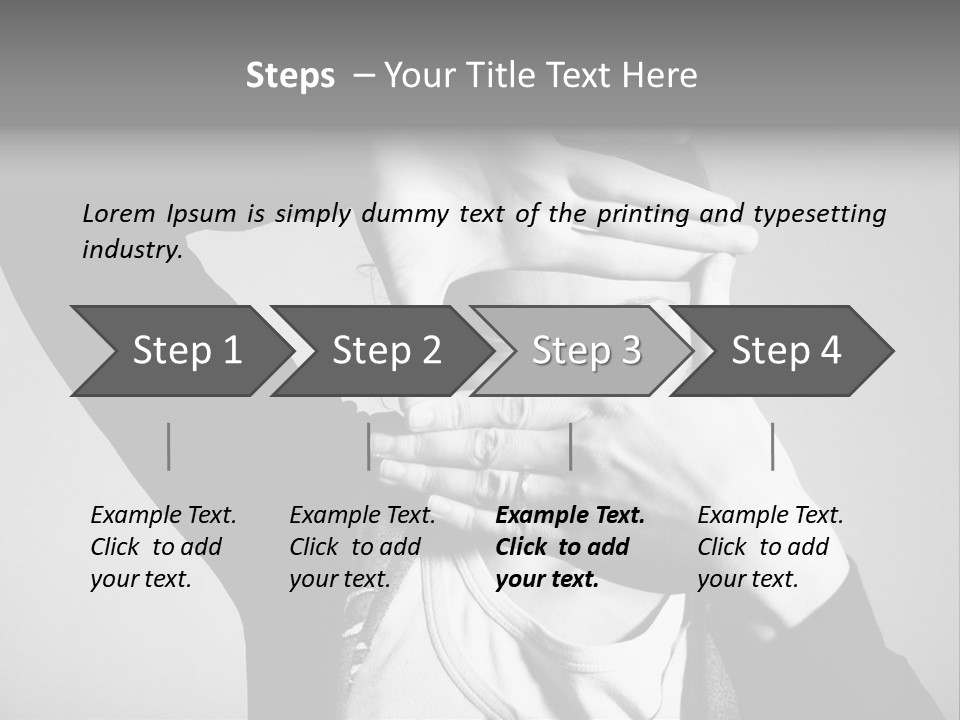 Woman Making Frame With Her Hands PowerPoint Template