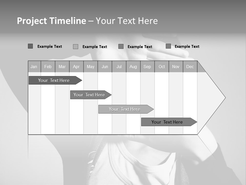 Woman Making Frame With Her Hands PowerPoint Template
