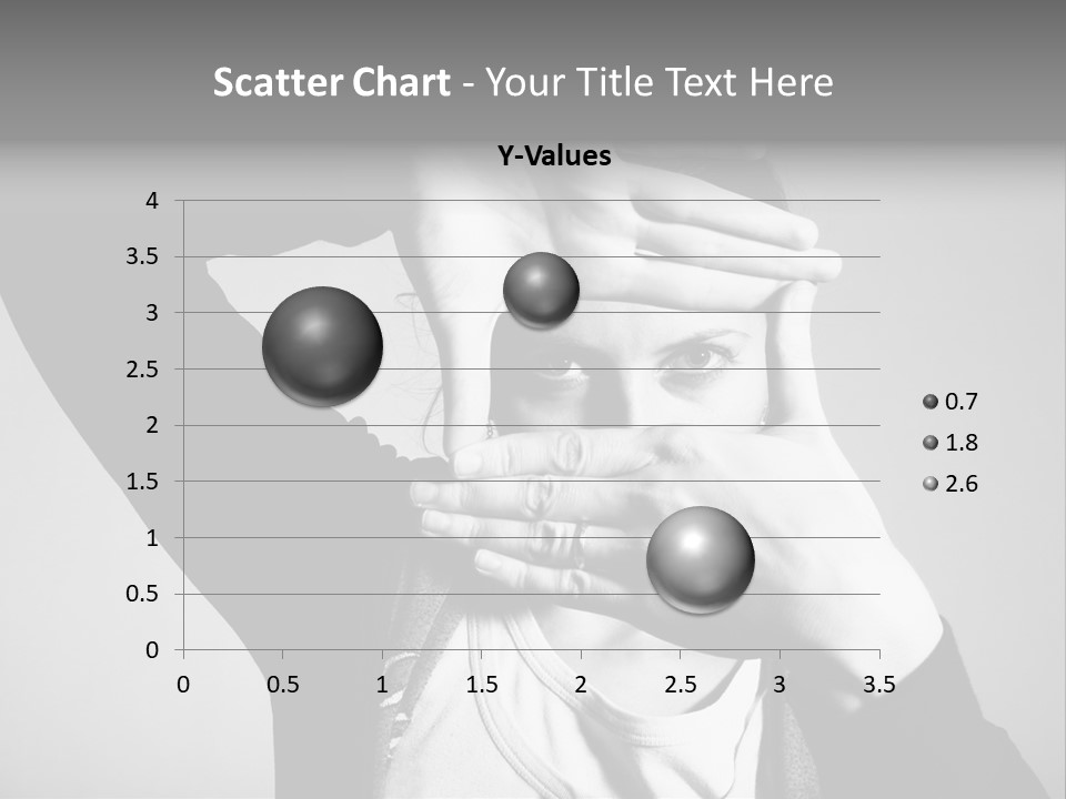 Woman Making Frame With Her Hands PowerPoint Template