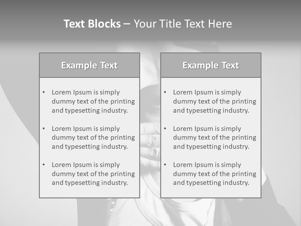 Woman Making Frame With Her Hands PowerPoint Template