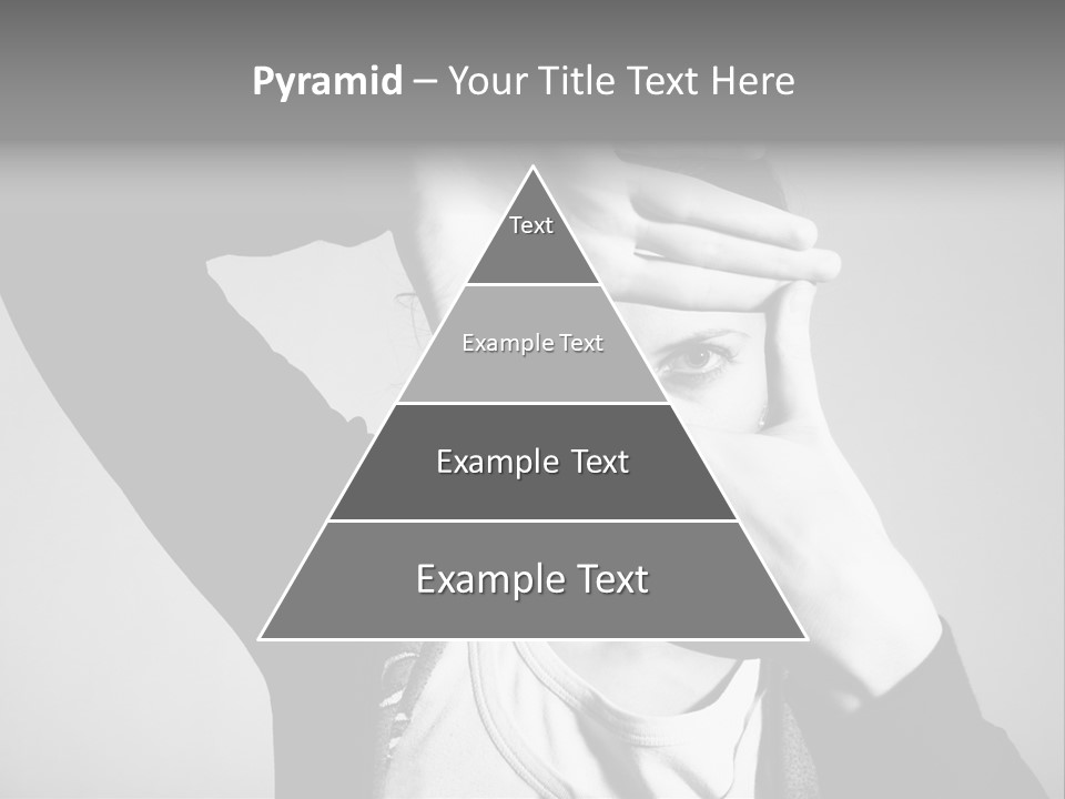 Woman Making Frame With Her Hands PowerPoint Template