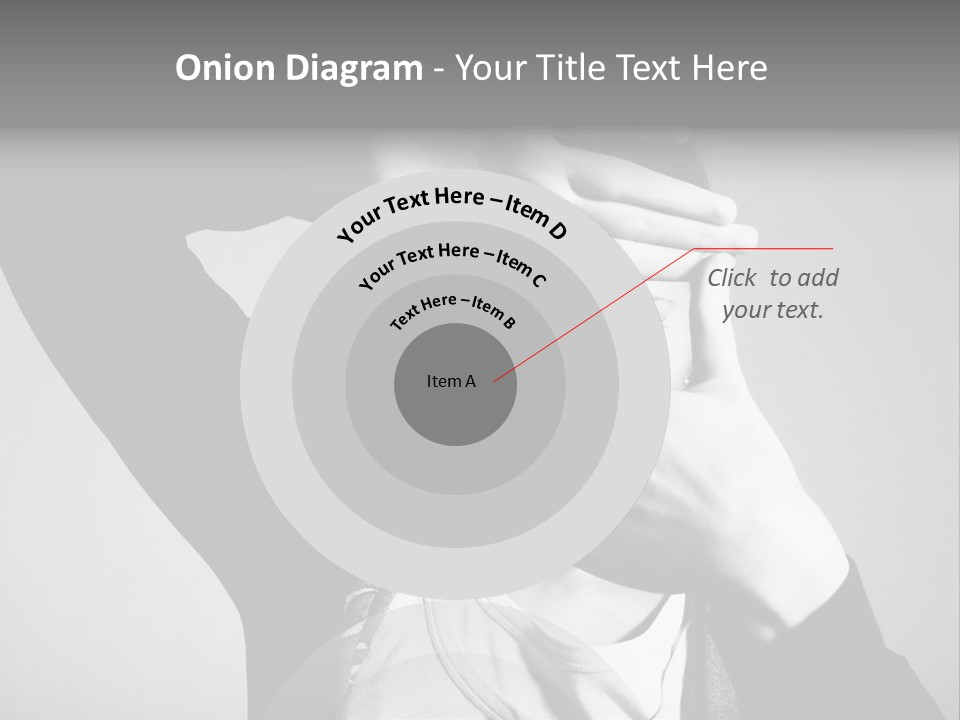 Woman Making Frame With Her Hands PowerPoint Template