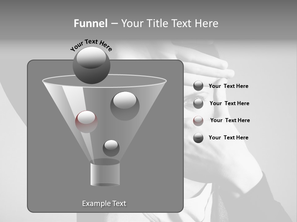 Woman Making Frame With Her Hands PowerPoint Template
