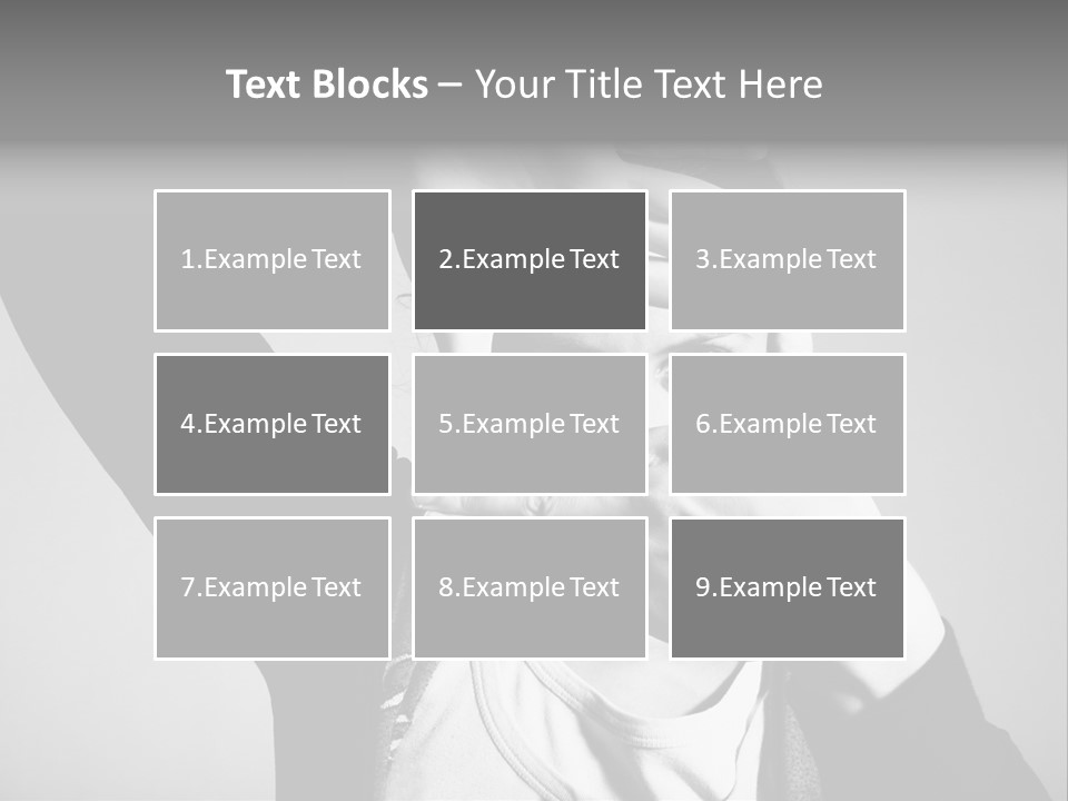 Woman Making Frame With Her Hands PowerPoint Template