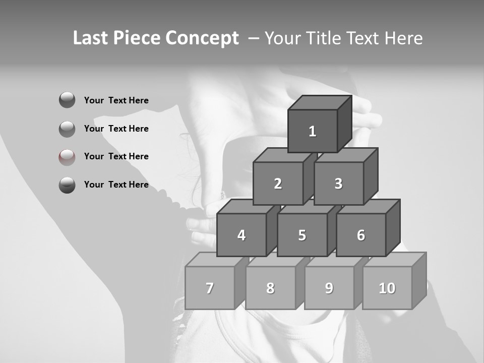 Woman Making Frame With Her Hands PowerPoint Template