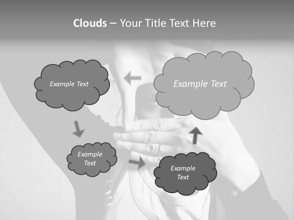 Woman Making Frame With Her Hands PowerPoint Template