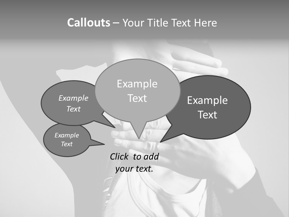 Woman Making Frame With Her Hands PowerPoint Template