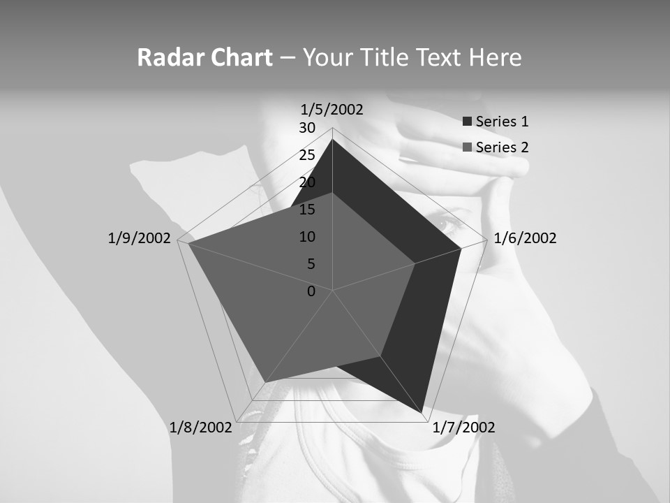 Woman Making Frame With Her Hands PowerPoint Template