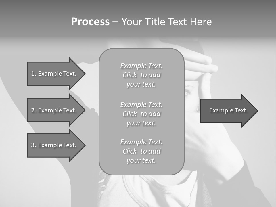 Woman Making Frame With Her Hands PowerPoint Template